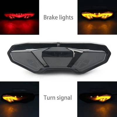 LED Rake Turn Signal Tail Light For YAMAHA For YAMAHA  MT-09/ TRACER 14-16 Black - Image 1 of 4