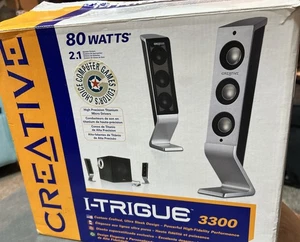 CREATIVE I-TRIGUE 3300 80 Watts 2.1 Computer Speakers Subwoofer Gaming NEW Open - Picture 1 of 11