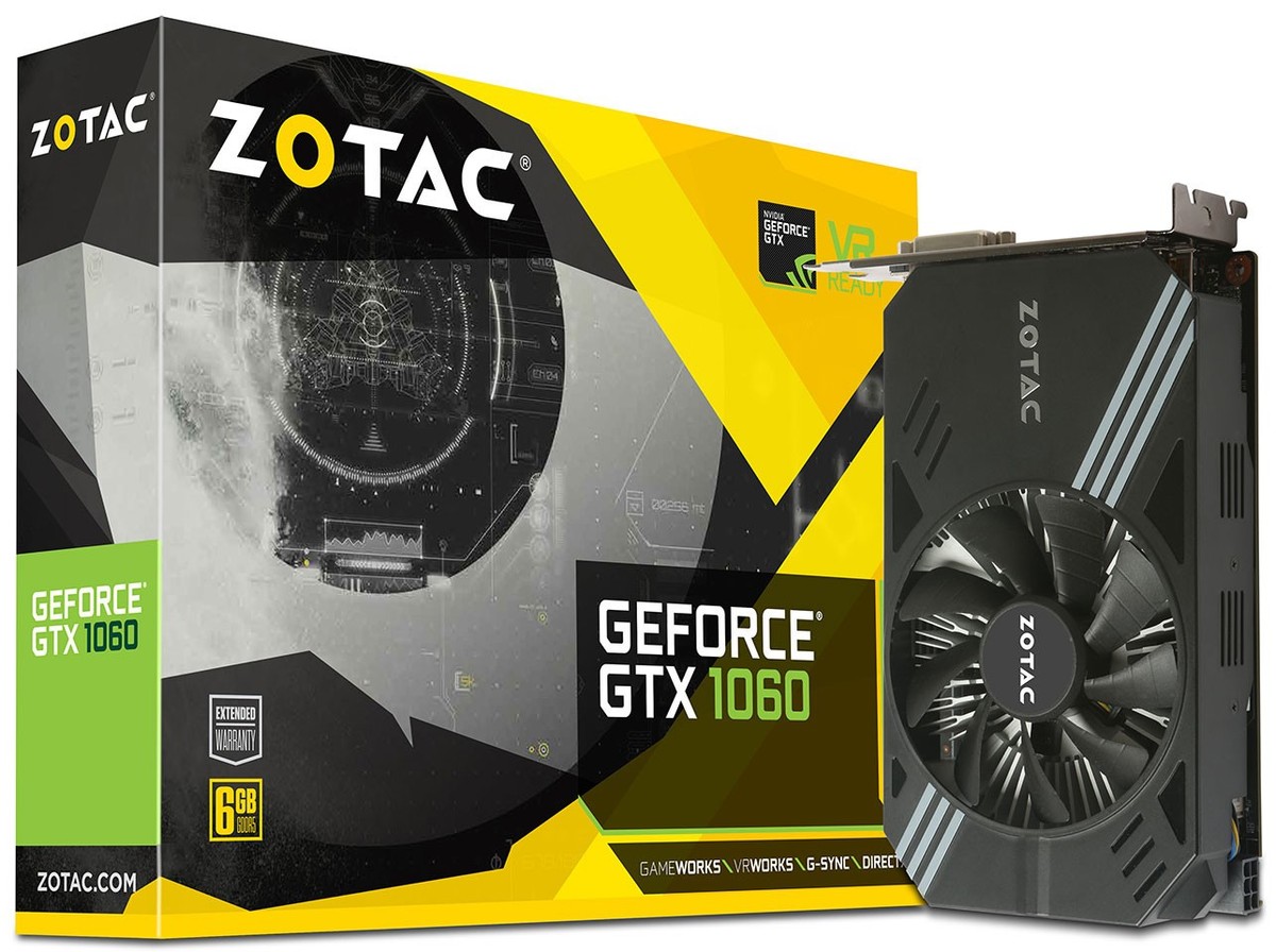 ZOTAC GeForce GTX1060 中古 ZOTAC NVIDIA GeForce GTX 1060 6 GB Memory Computer Graphics