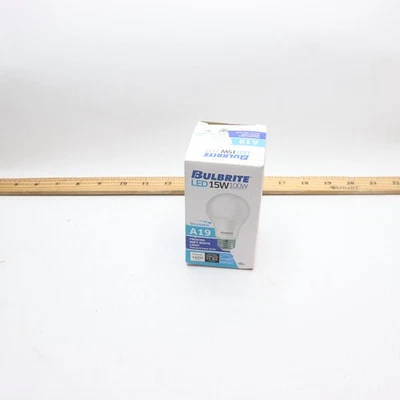 Bulbrite A Line Pear LED Light Bulb Dimmable Frosted Natural White A19 15W 120V  - Image 1 of 4