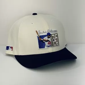 J-WAX EXCLUSIVE CHROME JACKIE ROBINSON 75 YEARS 42 DODGERS 59FIFTY FITTED HAT - Picture 1 of 7
