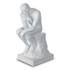Der Denker nach Auguste Rodin 15cm weiß - Bild 1 von 1
