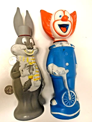 BUGS BUNNY - LOONEY TUNES & BOZO the Clown- 1960's SOAKY BUBBLE BATH BOTTLE - Image 1 of 4