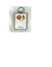 Brittany Dog Acrylic Key Chain