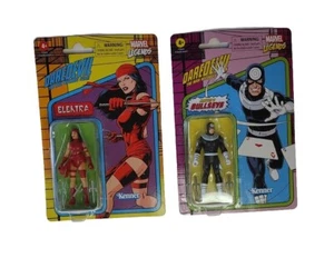 Marvel Legends 2021 colección retro Elektra & Bullseye figura Kenner de 3,75 - Imagen 1 de 5
