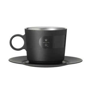 Starbucks Japan STANLEY Stainless Cup & Saucer Black 192ml - Picture 1 of 5