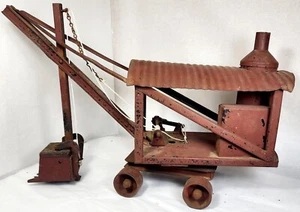 Antique Buddy L Steam Shovel Pressed Steel 1920's Articulated Body - Picture 1 of 14