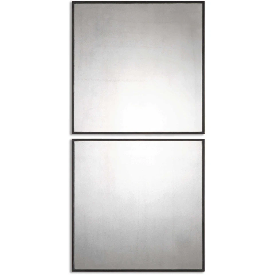 Uttermost 13932 Matty Antiqued Square Mirrors Set of 2