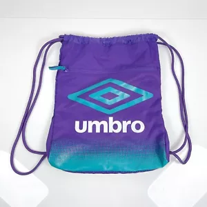 Umbro Duotone Carrysack Drawstring Bag - Purple/Turquoise Vintage 90s Style - Picture 1 of 12
