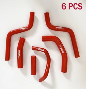 Red Radiator Silicone Hose FOR Honda CR250R CR 250 R 1988-1991 1989 1990 1989 90 - Picture 1 of 9