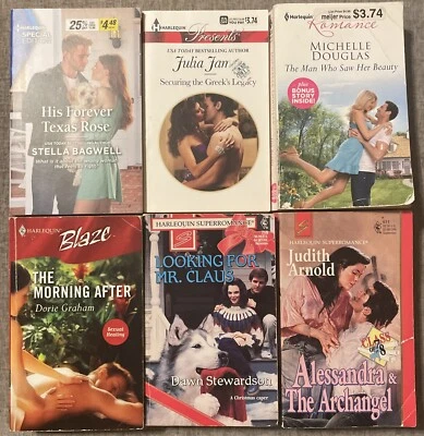 6 PBs: Harlequin (Mixed Romance Books) GOOD! - Image 1 of 4