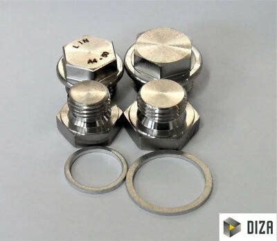 Tappo a Vite din 7604 A4 Tappo Cieco Idraulica Acciaio Inox Aludichtung - Immagine 1 di 2