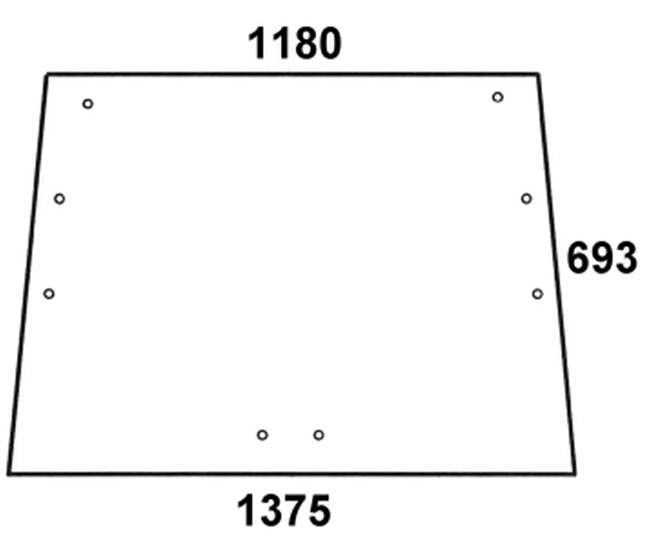Heckscheibe - Ford 520590 - Kabine Ford Fritzmeier Europa III / IV FK 9220 Serie - Bild 1 von 1