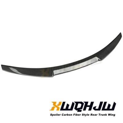 Alerón trasero de fibra de carbono real para BMW M3 F80 2014-2018 sedán 1 pieza Foto 1 de 4