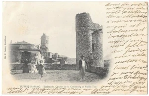 Viviers(07)Esplanade Clocher Vieille Tour Ardèche CPA Précurseur animée~1903 - Bild 1 von 2