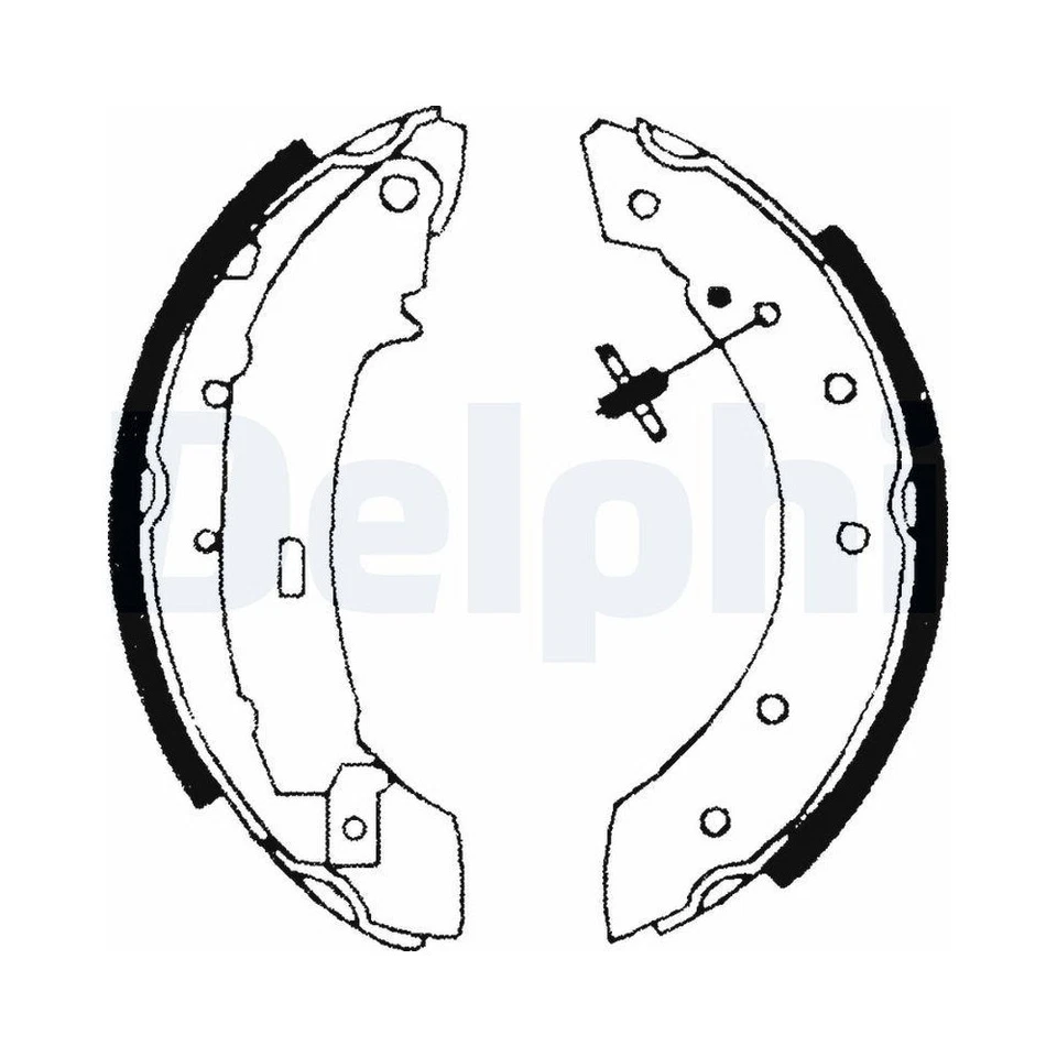 Bremsbackensatz DELPHI LS1717 für CITROËN MG PEUGEOT RENAULT DACIA ROEWE (SAIC) - Bild 1 von 1