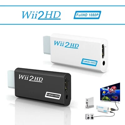 Nintendo Wii HD-Anschluss Adapter Konverter FullHD 1080p 1080p (NEU)🆕✅ - Bild 1 von 4