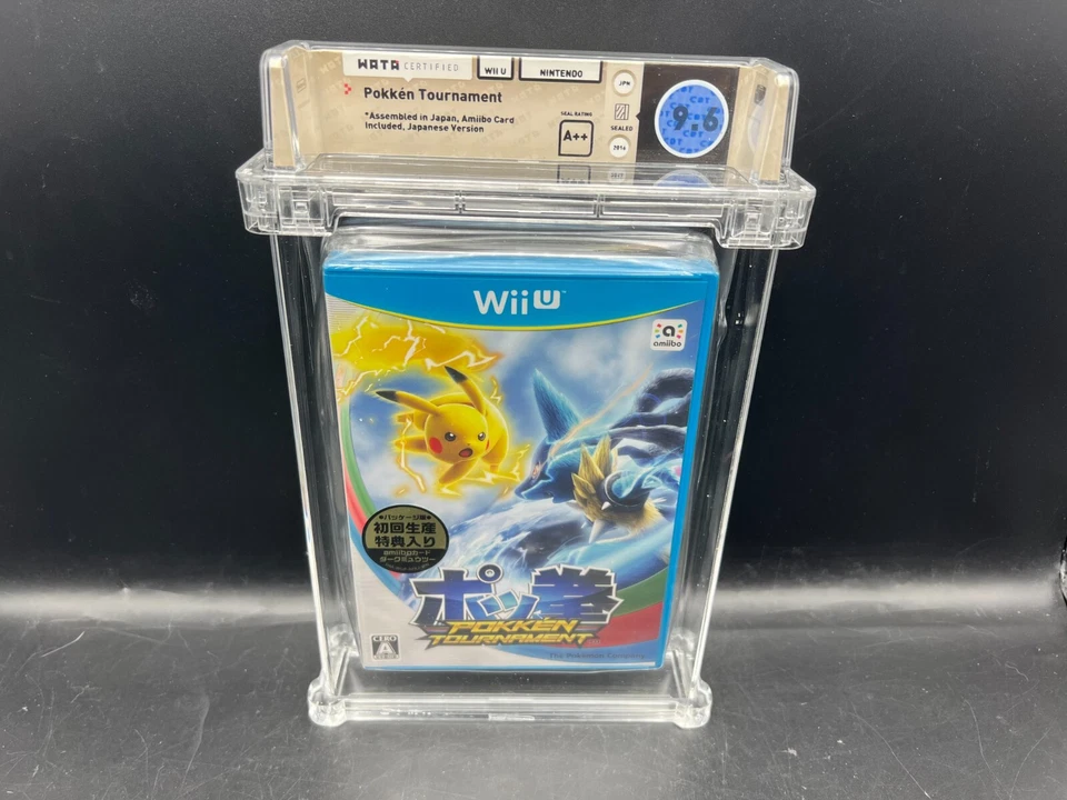 Pokken Tournament Japanese w/Amiibo Card Wii U WATA 9.6 A++ FACTORY SEALED VGA - Image 1 of 4