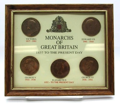 Monarcas de Gran Bretaña 1837 - Juego de monedas actuales Foto 1 de 4