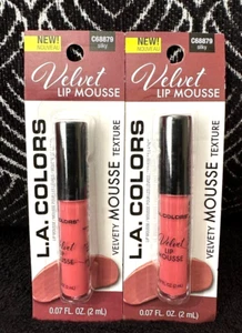 2pk LA COLORS MATTE VELVET PLUMP LIP MOUSSE SILKY CORAL C68879 LIQUID LIPSTICK - Picture 1 of 6