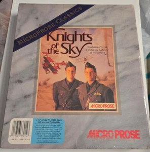 Knights of the Sky - WWI Aerial Combat Sim (1993 MicroProse) 3.5" HD IBM PC Game - Picture 1 of 3
