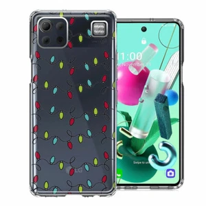 For LG K92 Vintage Christmas Lights Double Layer Phone Case Cover - Zdjęcie 1 z 1