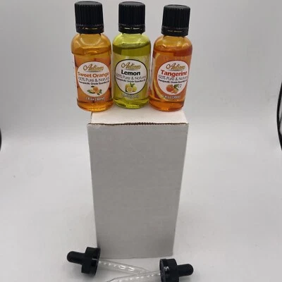 Lote de 3 Aceite Esencial Artizen Naranja Dulce Limón Mandarina 100% PURO NATURAL Foto 1 de 4