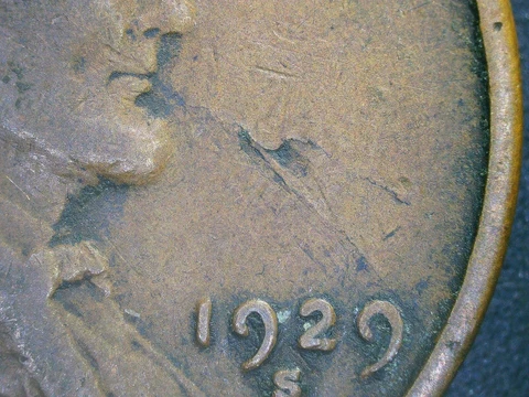 1929 S Lincoln Lent Lamination error "spitting Lincoln" Cover