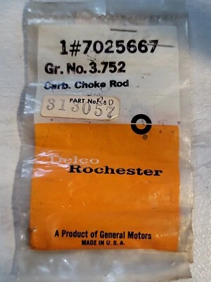 NOS GM Rochester Delco 1#7025667 GR 3.752 Carb. Barra de estrangulador  Foto 1 de 4