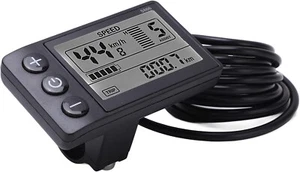 S866 Electric Bicycle LCD Meter, 24V 36V 48V Control Panel with SM Plug Easy Ins - Picture 1 of 10