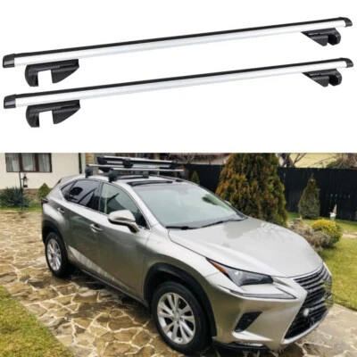 Portaequipajes barra transversal portaequipajes techo superior coche 46" con bloqueo para Lexus GX470 GX550 Foto 1 de 4