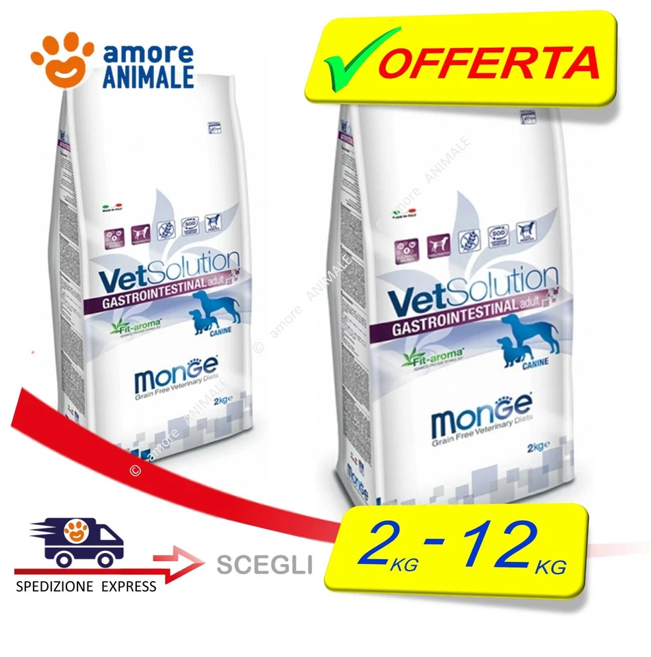 Monge VetSolution GASTRO INTESTINAL ADULT  2 / 12 kg - Crocchette per CANI - Imagen 1 de 1
