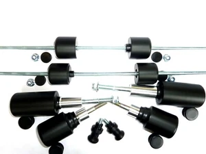 TRIUMPH STREET TRIPLE 765 R 2017-2022 CRASH MUSHROOMS SLIDER  BOBBINS SET of 10  - Picture 1 of 12