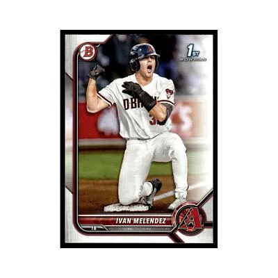 Ivan Melendez 2022 Bowman Draft #BD-29 Arizona Diamondbacks Baseball Card NM - Image 1 of 3