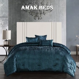 Lea Panel Design Plush Velvet Bed Headboard Divan Headboard 3ft 4ft 4ft6 5ft 6ft - Picture 1 of 13