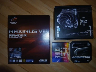 BUNDLE - ASUS Maximus VIII Ranger + Intel i7-6700K + 16GB Corsair + Kühler - OVP - Bild 1 von 4