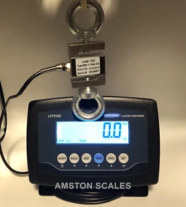NEW 1000 LB PRE CALIBRATED SCALE LOAD CELL KIT TENSION & COMPRESSION LCD MONITOR - Picture 1 of 24