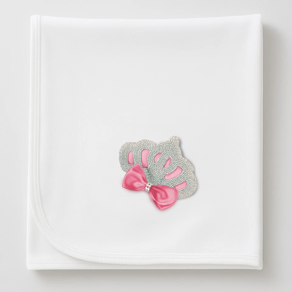 Mantas bebé recién nacido envoltura personalizada con nombre corona, bebé niña y niño Foto 1 de 4