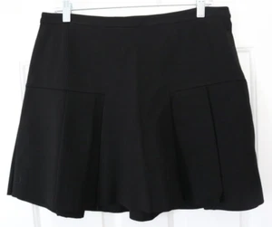 Women's Skirt BLACK Petites Wide Pleats Stretchy Size PL Simply Vera Wang NWT! - Picture 1 of 8
