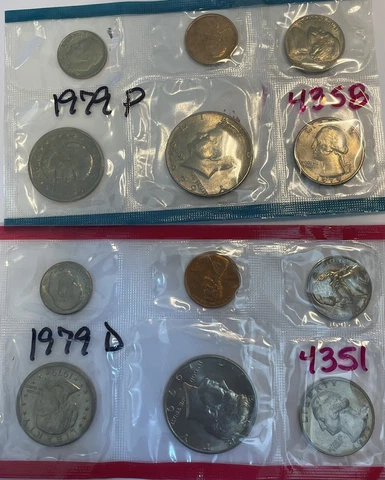 1979 U.S. Mint Set Uncirculated - No Env. - Nice Set - B102 Cover