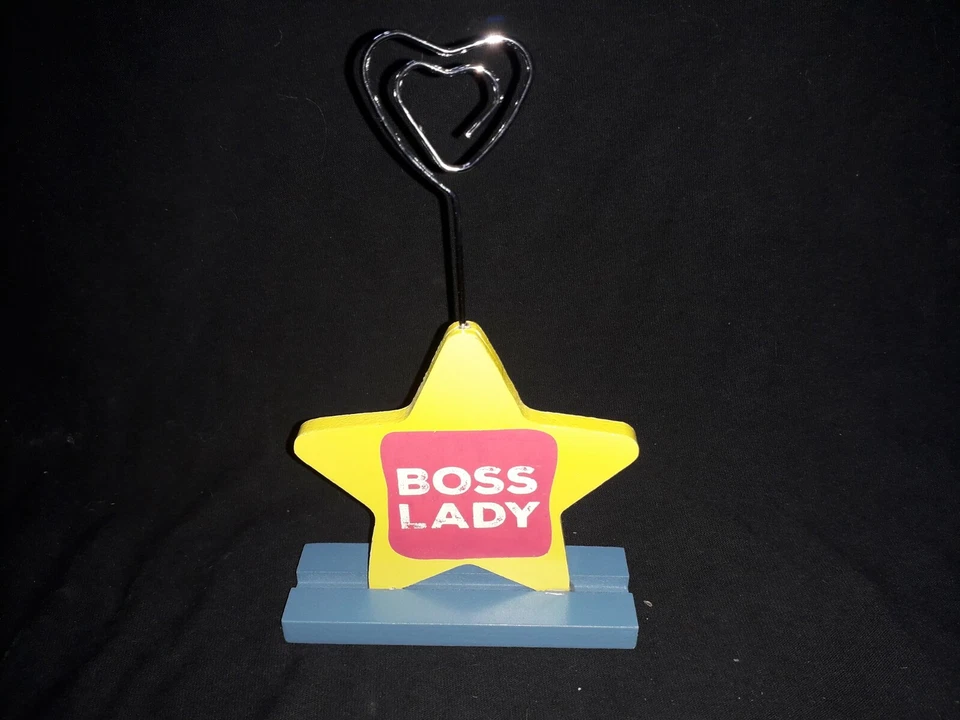 Boss Lady Wooden Photo Holder, Shabby Chic - Image 1 of 1