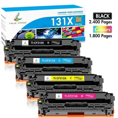 4x Cartucho de Toner CF210A 131A Para HP LaserJet Pro 200 M251nw MFP M276nw M276n - Imagem 1 de 4