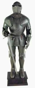 Medieval Gothic Armour Knight Wearable Suit Of Armor Crusader Combat Full Body - Picture 1 of 4