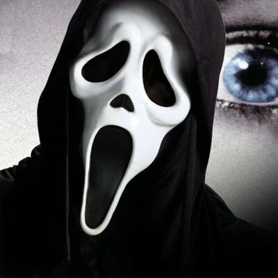 Adult Scream Mask Ghost Scream Mask Party Ghost Face Mask Horror Movie Cosplay - Image 1 of 4