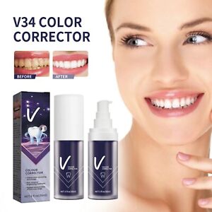 Purple Whitening Toothpaste Anti Tooth Yellow Tooth Tooth Oral Cleaning