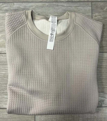 Sudadera Lululemon Tejido Waffle Cuello Redondo Manga Larga Talla 10 Nueva Con Etiquetas Foto 1 de 4
