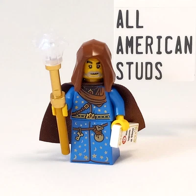 LEGO Castillo Antiguo Mago Sanador Minifigura Medieval D&D Campesino Clérigo Nobleman Foto 1 de 4