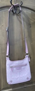 Coach Umhängetasche rosa Leder Monogramm Frontdetail Crossbody - Bild 1 von 9