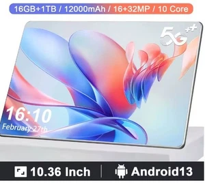 Andriod S23Pro 10.3" Tablet 16GB 1TB 10Core  Super High Spec Brand New L@@K! - Picture 1 of 4