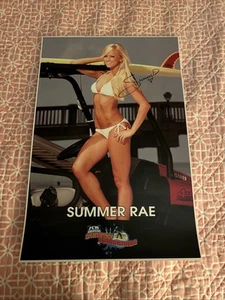 FCW/WWE/NXT Rare 2011 FCW Summer Slamarama SIGNED POSTER SUMMER RAE - Picture 1 of 2